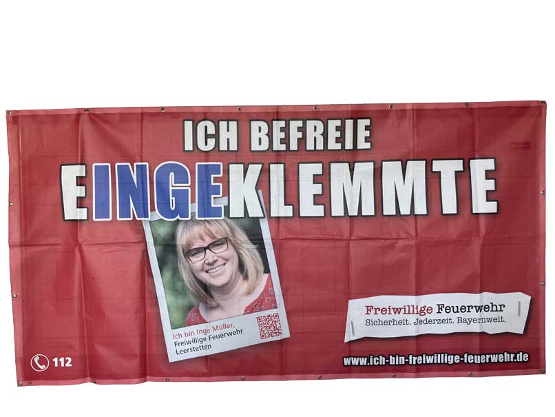 Banner: "Ich befreie Eingeklemmte"