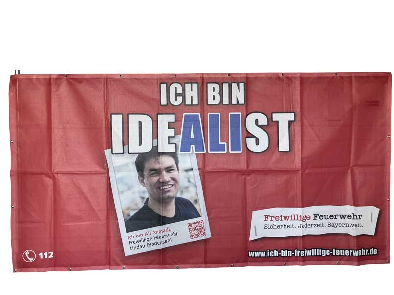 Banner: "Ich bin Idealist"