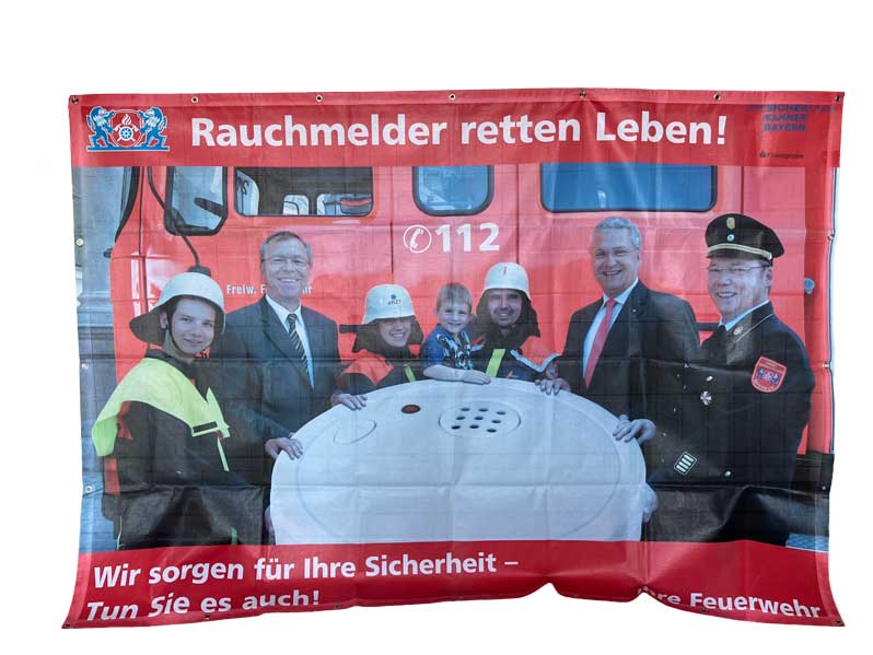 Banner: "Rauchmelder retten Leben"