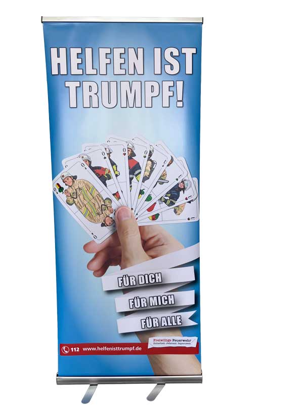 Rollup: "Helfen ist Trumpf"