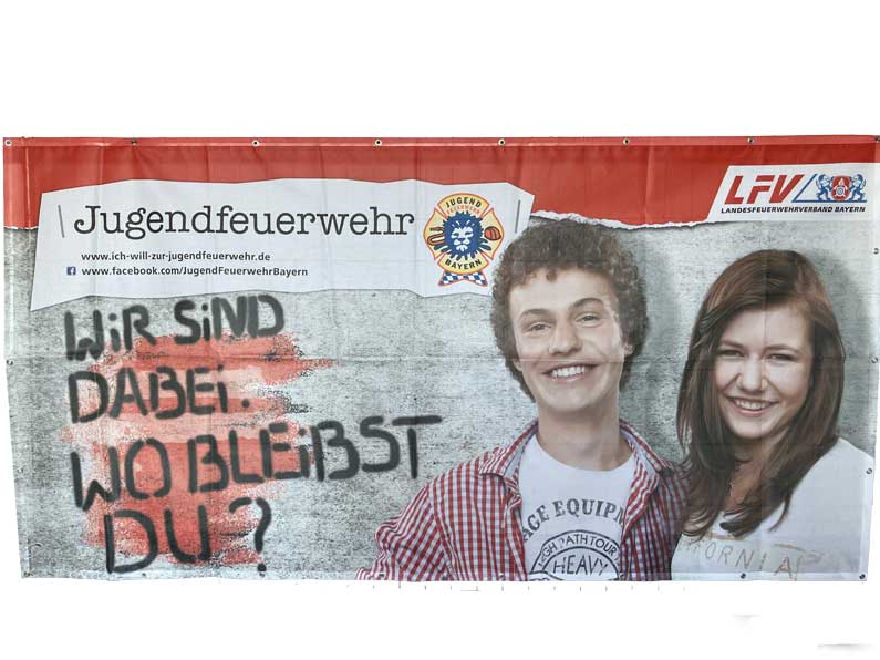 Banner: "Wir sind dabei. Wo bleibst du"