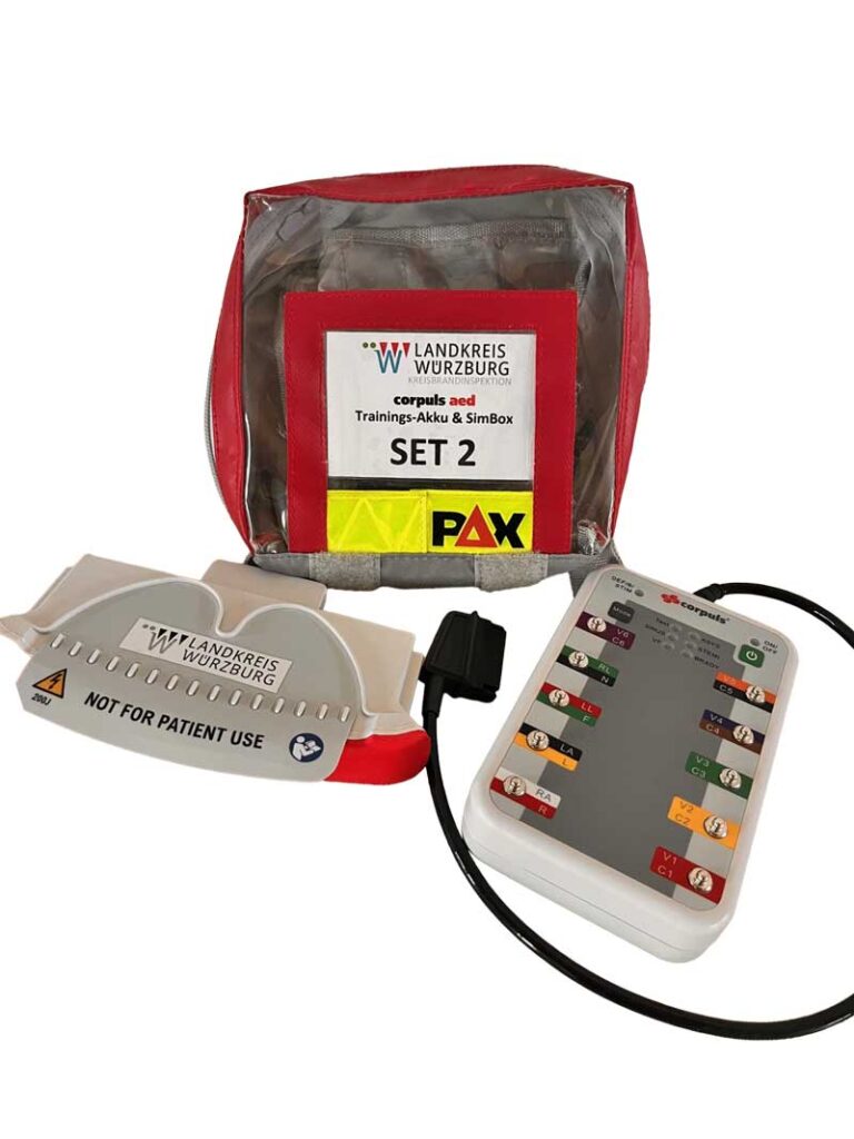 Set SimBox für Corpuls AED mit Übungsakku